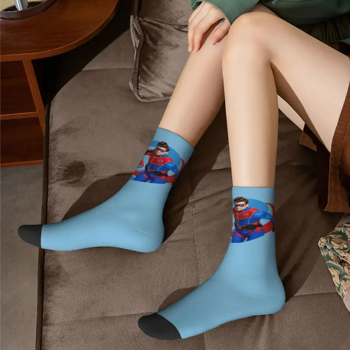 Henry Danger - Action Logo Socks Harajuku Super Soft Stockings All Season Long Socks Accessories for Unisex Gifts