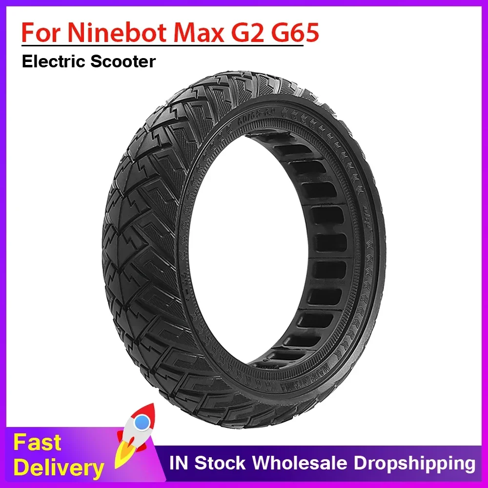 Tubeless Tyre 60/65-6.9 Puncture Resistant Solid Tire for Ninebot Max G2/G65 Electric Scooter Non-pneumatic Rear Wheel Tire Part