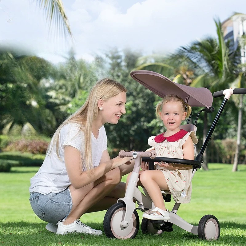 

Children's Tricycle Bicycle Multi-function Trolley Baby Balance Car Scooter Three-in-one Baby Stroller