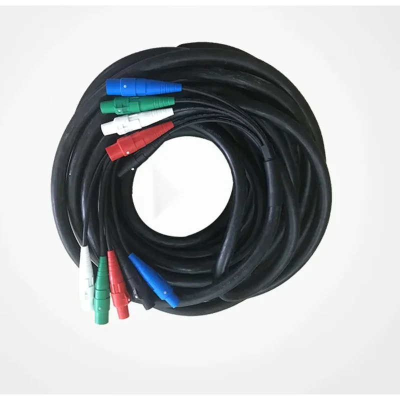 

400A Rated Camlock 5Cores Cables (2 AWG) 100Ft