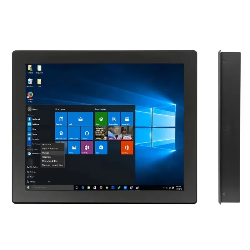 

15-дюймовый емкостный сенсорный экран высокой яркости 1000 нит, промышленный ПК Panneau с корпусом из алюминиевого сплава, передняя часть IP65