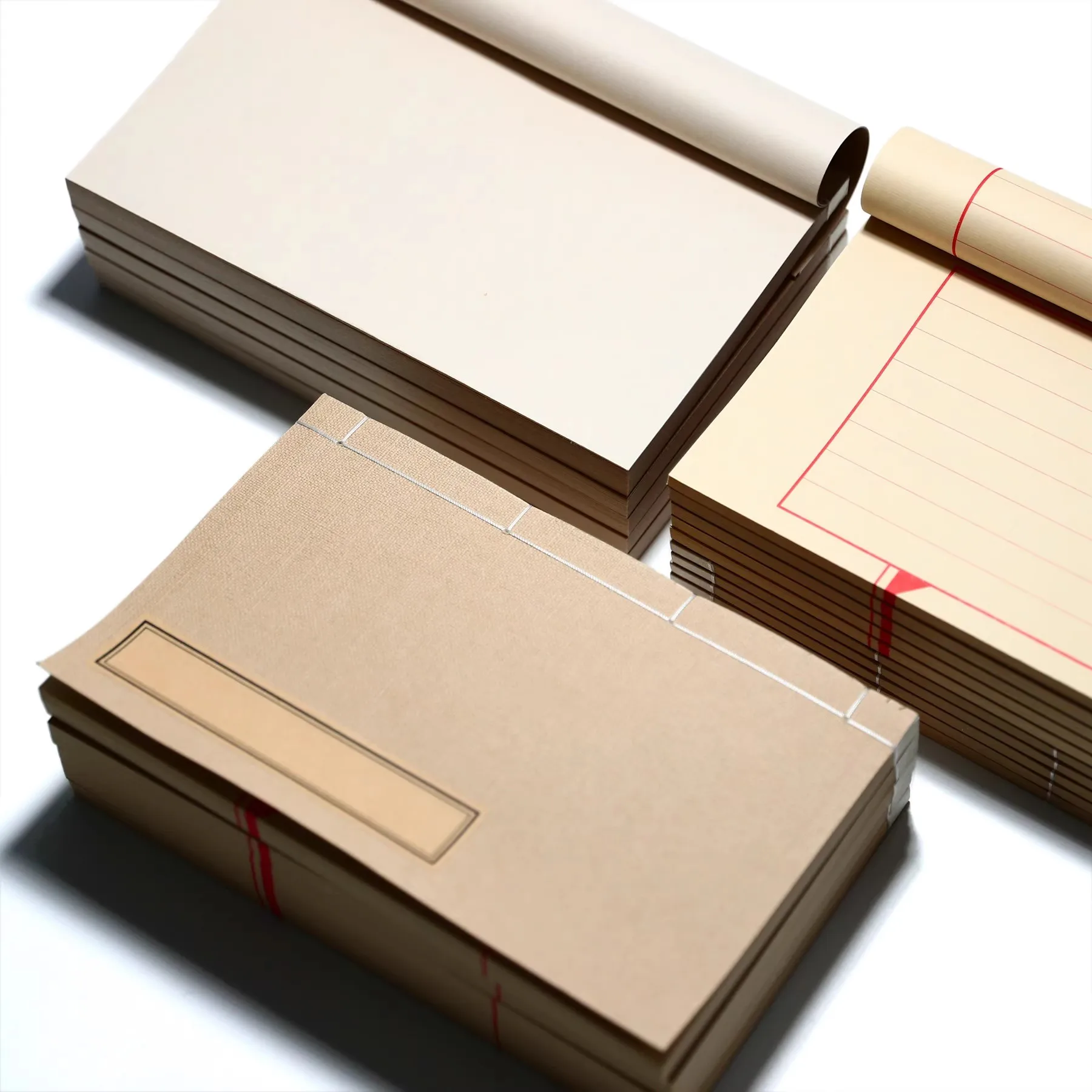 Handmade Antique Thread-Bound Notebook - Shuxuan Paper for Chinese Calligraphy, Small Regular Script (Xiaokai) Practice