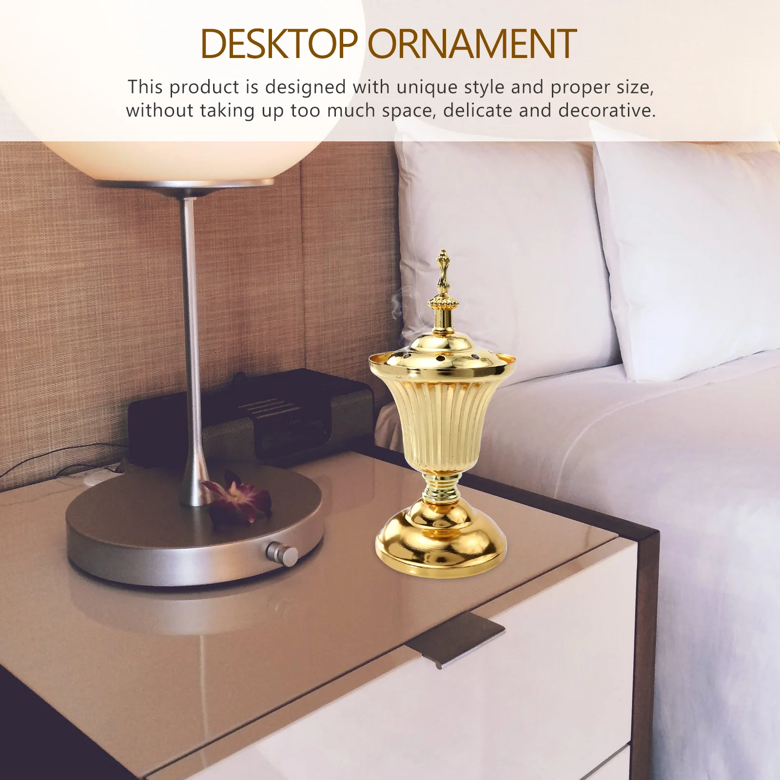 

1Pcs Decorative Metal Aroma Burner Creative Incense Furnace Censer Ornament for Home Office Iron Incense Burner