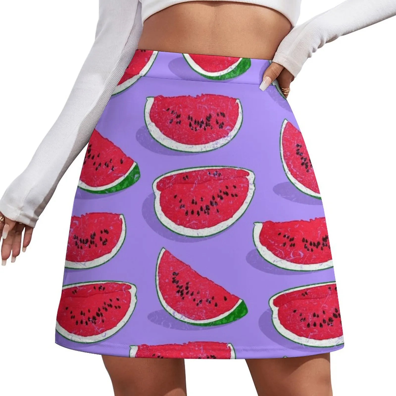 

Watermelon Mini Skirt festival outfit women Short women′s skirts clothes for women Mini Skirt