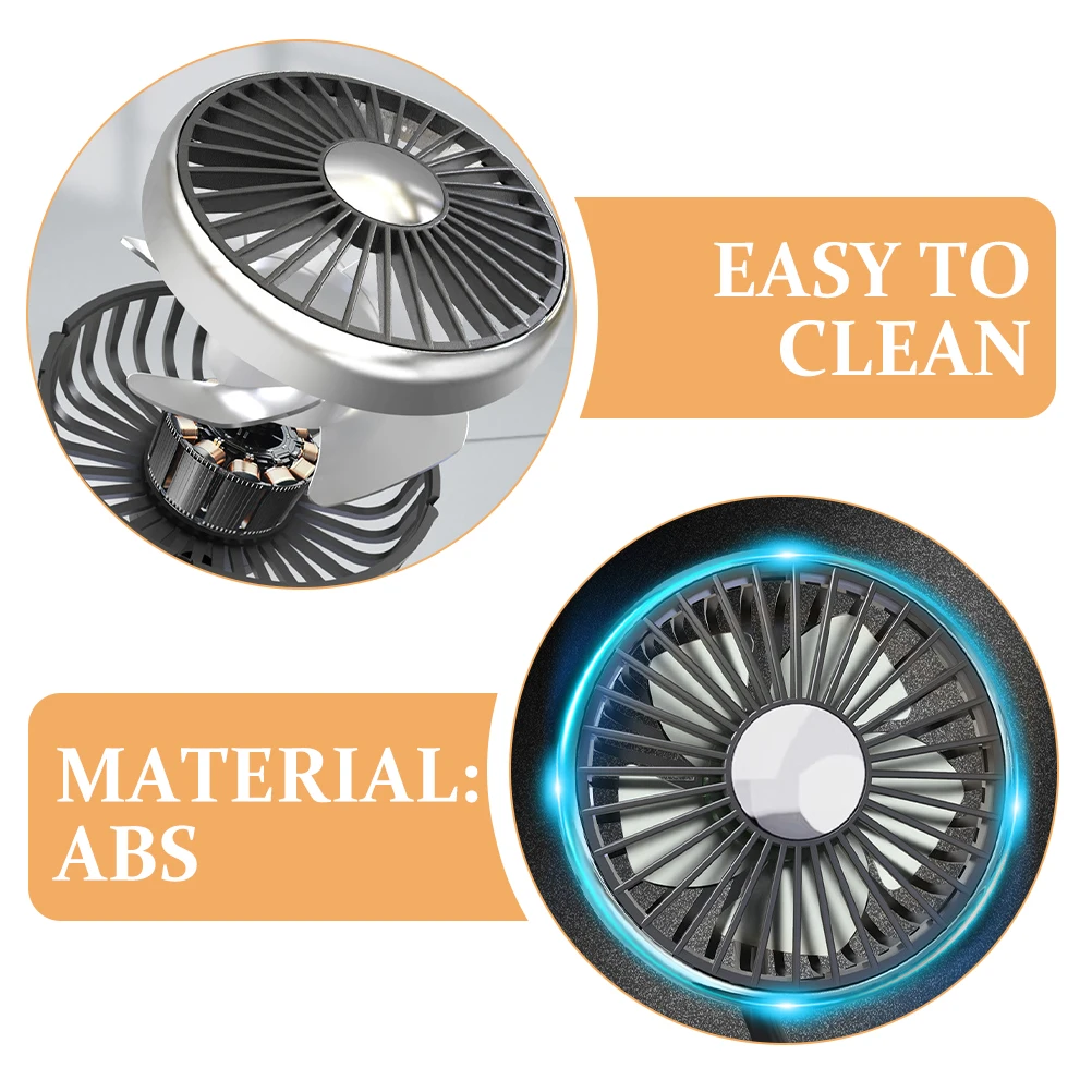 

Portable Car Fan USB Powered Carseat Cooling Fans 12V24V DC Mini Silent Handheld Rear Back Row Automotive Accessories Car