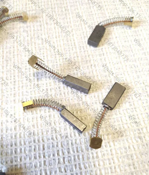 10pcs DC motor spring carbon brush 6X10X20, tachogenerator brush with copper carbon 6*10*25
