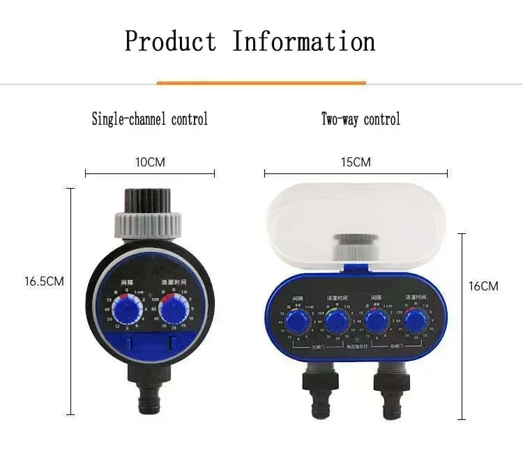 

Automatic irrigation Controller Watering Timer Single and Double Channel Intelligent Irrigation System For Courtyard Garden