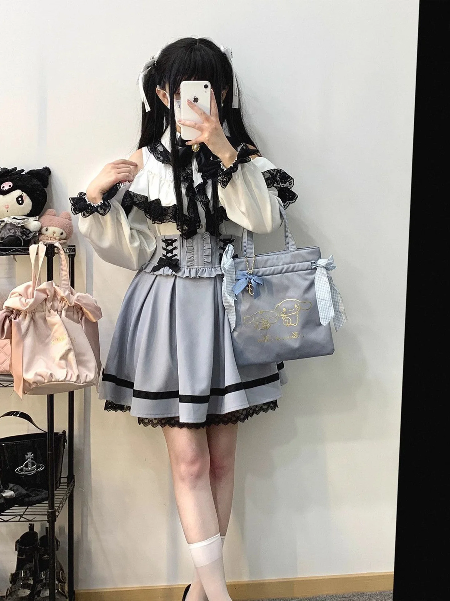 กระโปรงทรงเค้กผ้าลูกไม้สองชั้น สไตล์ Y2K สำหรับผู้หญิง ฤดูร้อน ดีไซน์ผูกโบว์หวานๆ เท่ๆ