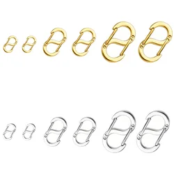 12pcsDouble Opening Lobster Clasp Necklace Shortener Bracelet Clasps and Closures, Stainless Steel Necklace Clasps and Closures