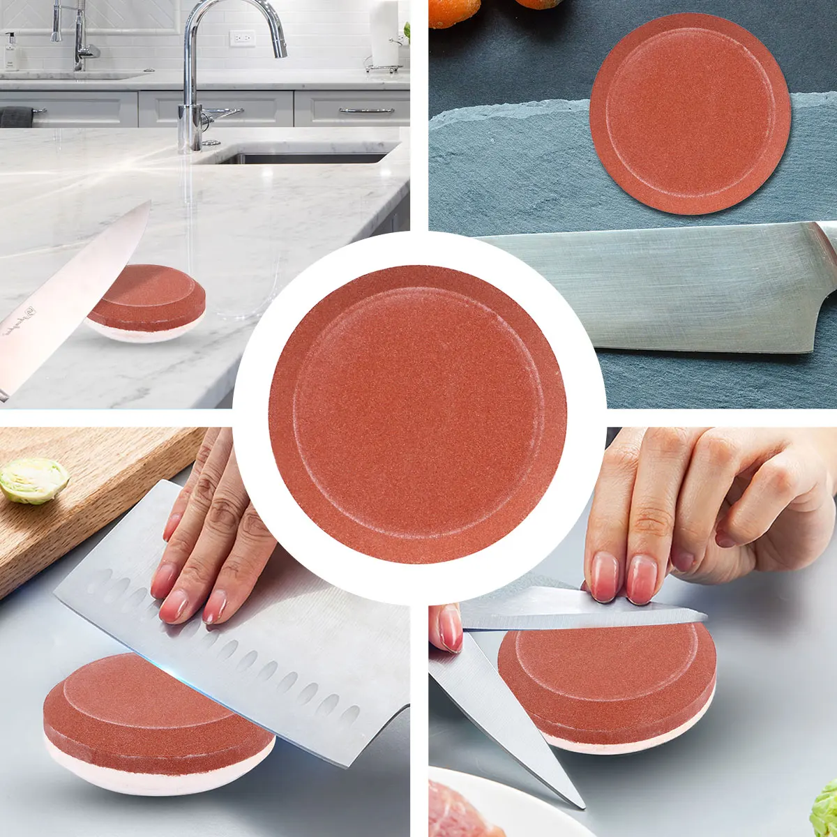 

Whetstone Sharpening Grinding Sharpener Kitchen Tool Round Household Stones for Knives