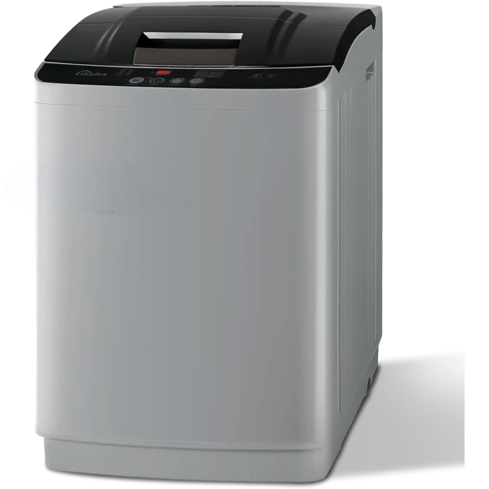 Portable Washing Machine, Fully Automatic Compact Washer with w/Drain Pump, Faucet Adaptor, 10 Programs & 8 Water Levels