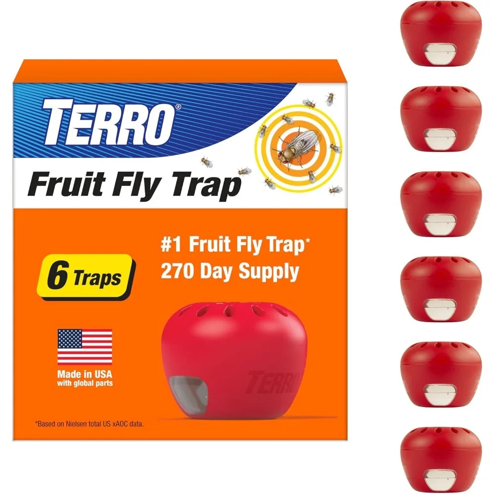 

Ловушки Terro Fruit Fly для помещений (6 шт.) + 270 дней приманок