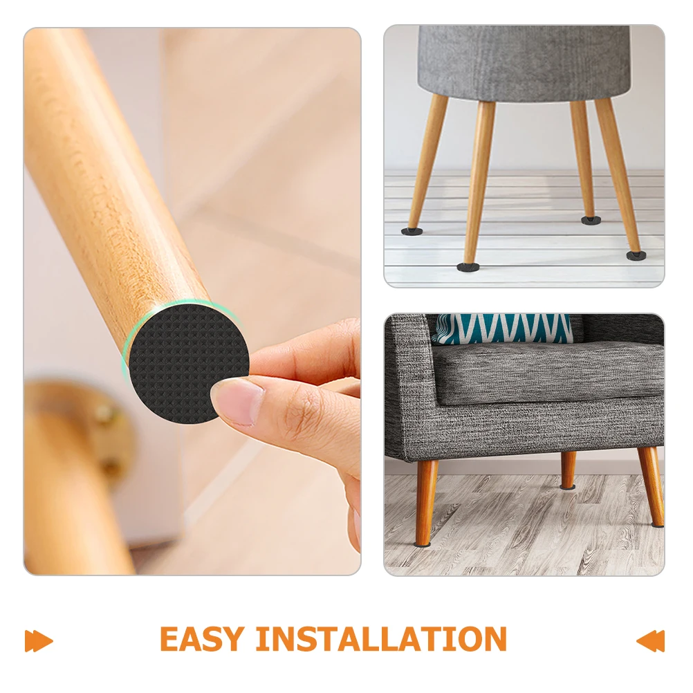 20 fogli Cuscinetti per mobili antiscivolo antiurto Protezioni per pavimenti per gambe di sedie autoadesive tagliabili per tavoli Armadi in legno duro
