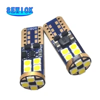 100 Uds T10 CANBUS 12SMD 3030 12V-24V bombilla de luz trasera lateral de coche blanca t10 canbus sin errores w5w 194 168 led estilo de coche