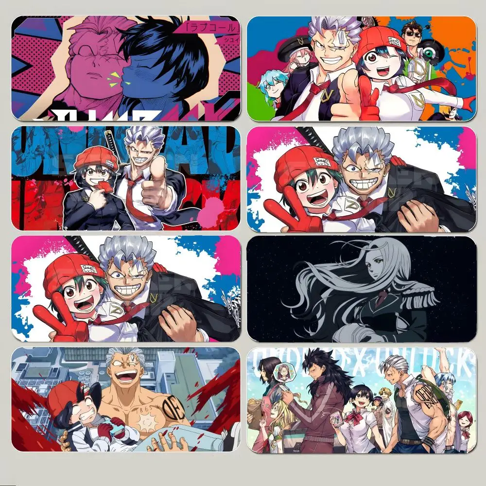Cool Powerful Anime U-Undead Unluck Mouse Pad Large Gaming Mousepad with Thick Stitched Edge Non-Slip Desk Mat