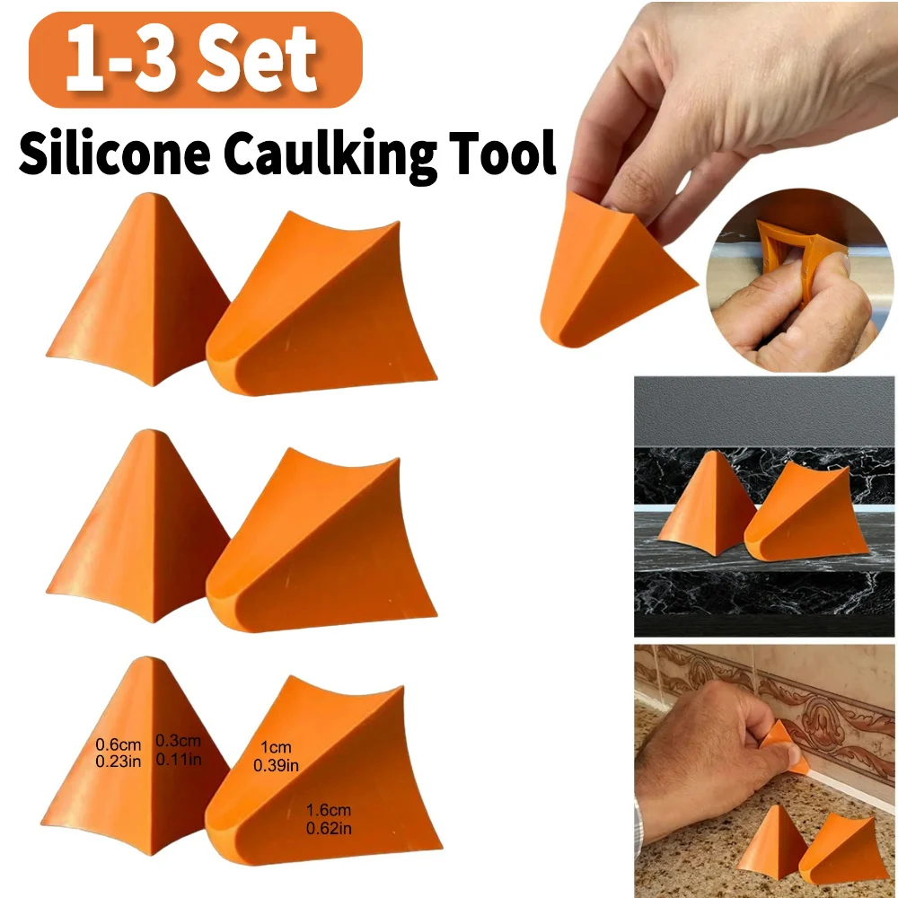 Silicone Caulking Tool Reusable Caulk Finishing Tool Caulk Smoothing Tool Caulking Applicator for Tile Window Grout Edge Removal