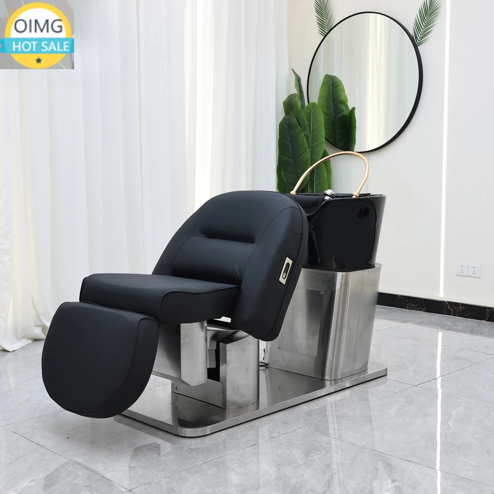 Multifunctional Head Spa Bed Hair Shampoo Chair with Steam Hair Washing Chair for Beauty Spa Massage Shampoo Bed