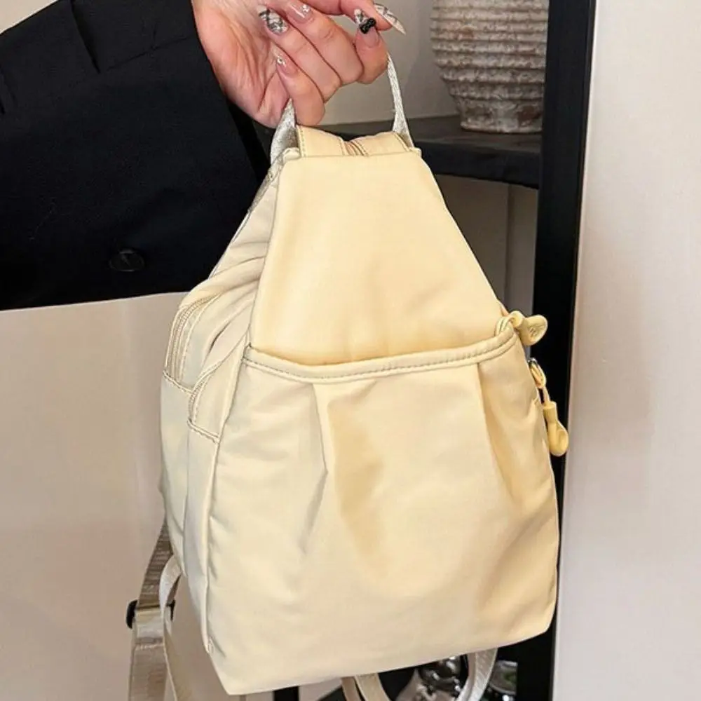 حقيبة ظهر من قماش أكسفورد بلون سادة من النايلون بسعة كبيرة حقيبة كروس كاجوال خفيفة الوزن وحزام قابل للتعديل #4