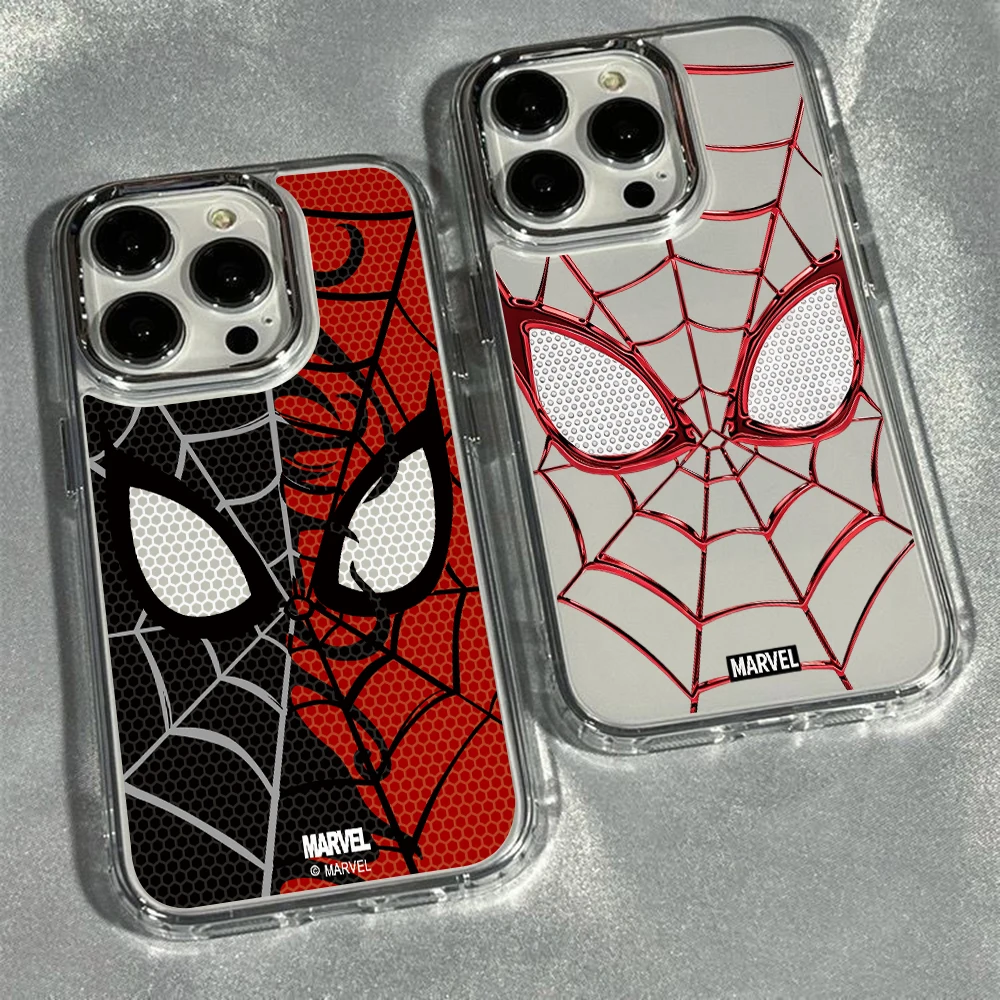 Spider Venoms Lines Phone Case for Samsung Galaxy S26 S25 Edge S24 S23 S22 S21 S20 FE Ultra Plus 5G Luxury Transparent Cover