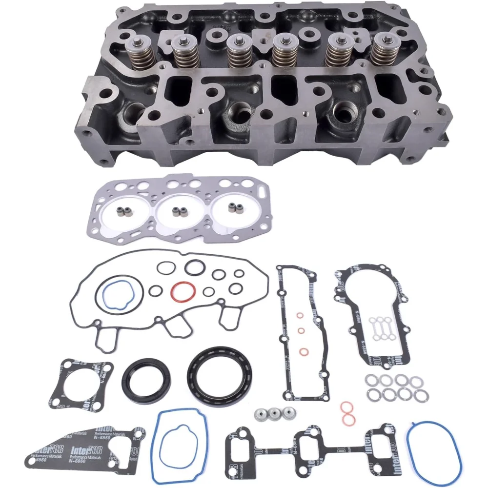 3D76E Engine Complete Cylinder Head with Full Gasket Kit for Komatsu PC20MR-2