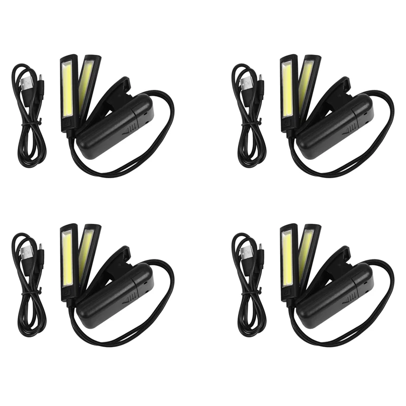 

ABJI-4X Музыкальная подставка с зажимом на светодиодной лампе — без мерцания, полностью регулируется, 6 уровней яркости — также для чтения книг