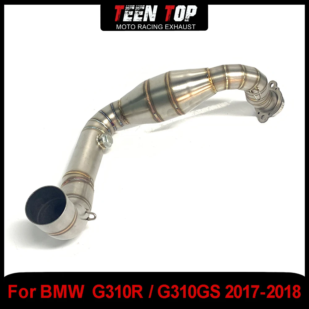 

Motorcycle Exhaust Escape Moto Front Link Pipe For BMW G310R / G310GS Exhaust Elbow Steel Connection Pipe 2017-2018