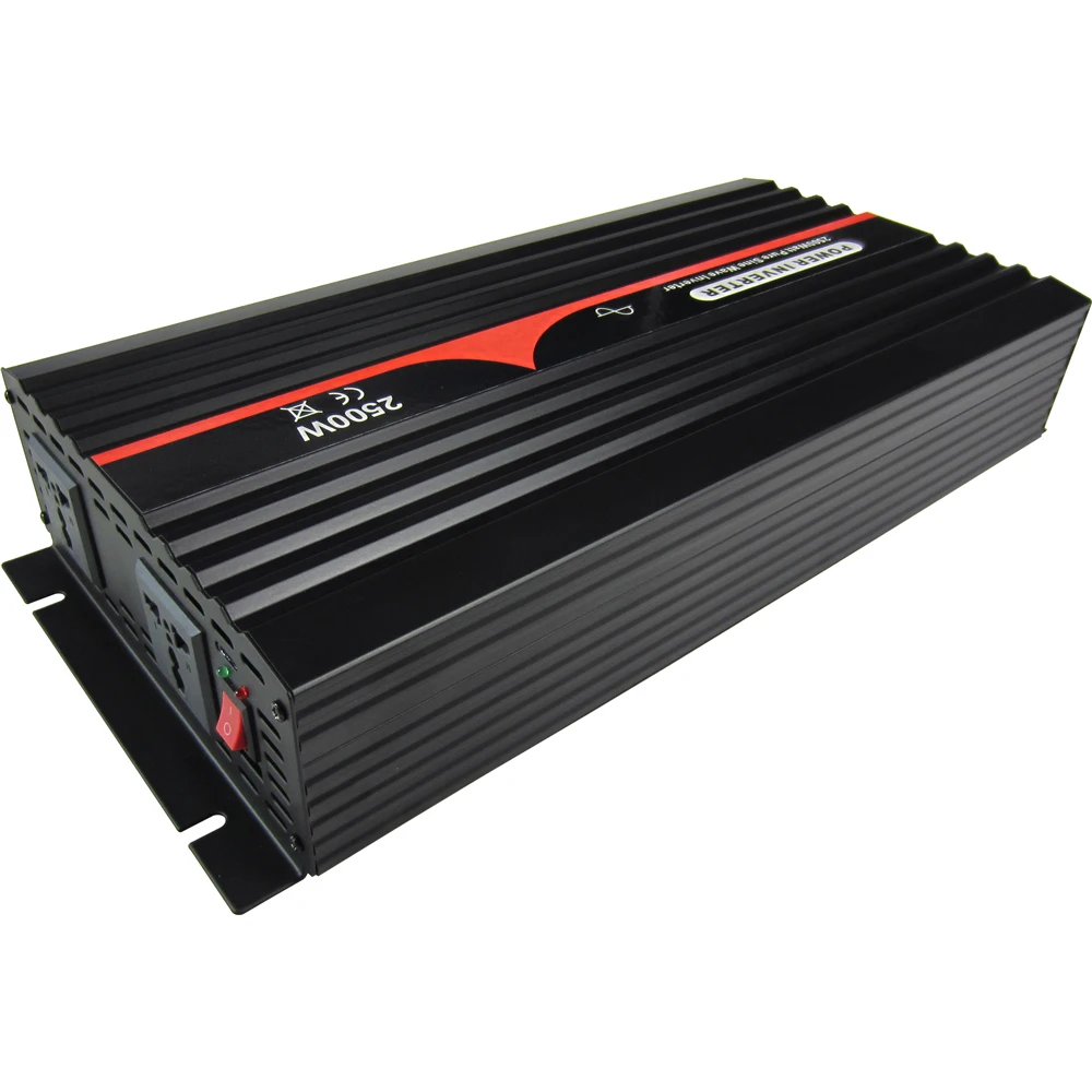 2500VA/2500W Single Phase Pure Sine Wave Inverter 12V 24V 48V DC TO 100~120VAC, 220~240VAC Output Industrial Frequency