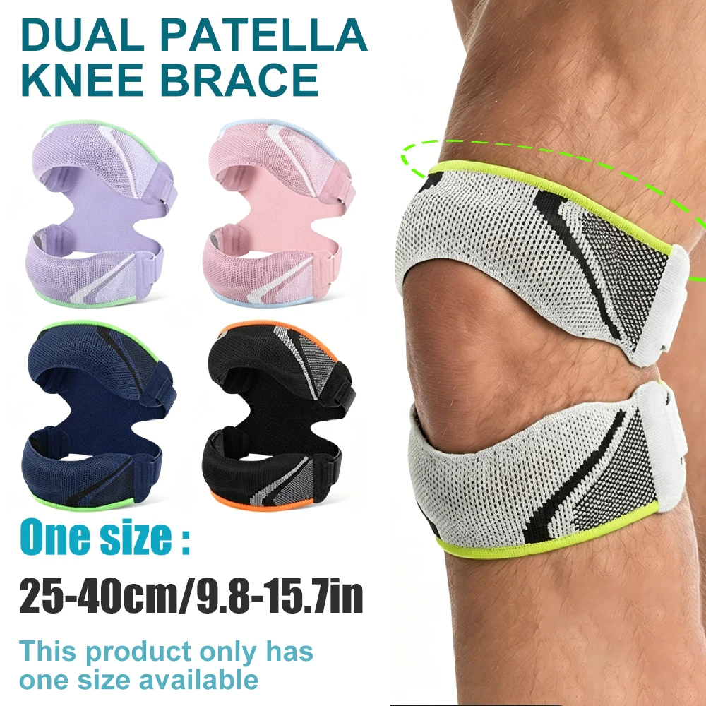 Patella Knee Strap Bidirectional Adjustable Compression Knee Brace For Running Hiking Cycling Sports Knee Pain Relief Support