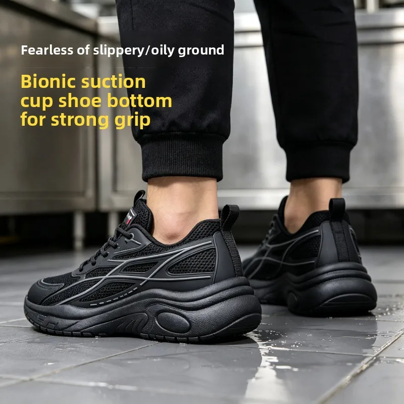 New Model Men's Chef Shoes with Anti-slip Properties. Oil-proof. Anti-slip. Easy To Clean. Special Shoes for The Kitchen.  yeezy