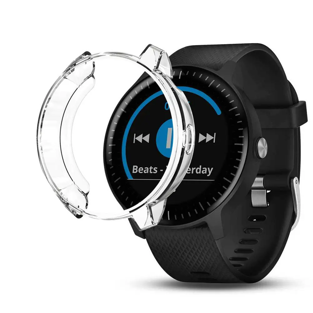 Funda Protectora Transparente de Tpu para Reloj Garmin 3, Ajuste Delgado, Protección Completa en las Esquinas, Diseño Elegante y Lujoso
