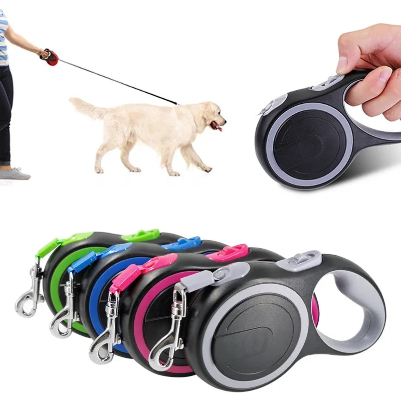 

3/5/8m Puppy Leash for Small Large Dog Cat Nylon Retractable Rope Walking Leash Automatic Extending Dog Leashes Pet Accessories