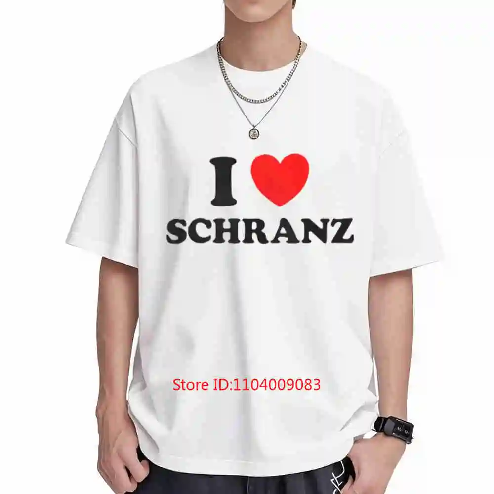 I Love Schranz Short Sleeve Tee 100% Cotton T-Shirt