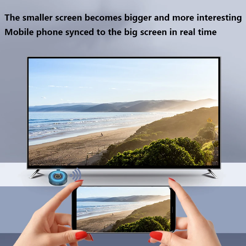 4K HD Video Receiver Wireless HDMI 2,4G WiFi Display Adapter Dongle kompatibel mit IOS Android für TV Projektor