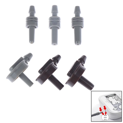 Imagen 2 del producto Conector de manguito de brazo para Monitor de presión arterial, tonómetro de brazo de tres tamaños, correa de brazo de 4mm/5mm/6mm, accesorios de conector bidireccional, 1 piezas