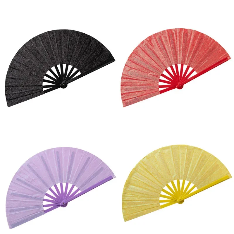 

Chinese Style Solid Color Kung Fu Fan Martial Arts Fan Folding Classical Dance Decorative Fan