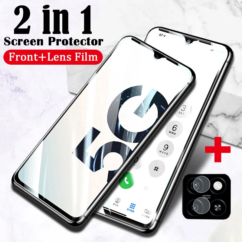 

Auroras 2in1 ZTE Blade A55 4G Screen Protector Hydrogel Film ZTE Blade A35 4G Lens Protector