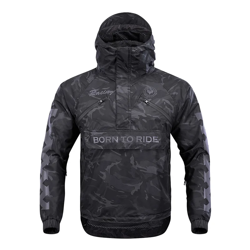 

DUHAN Camouflage Motorcycle Jacket Breathable Summer Motorcycle Jackets Built-in CE Protector Biker Clothes Wear Resistant S-3XL