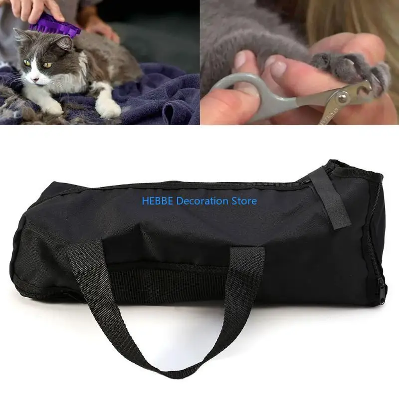 B0KC Pet Grooming Bag Versatile Dog Cats Bath Bag Scratch-Resistant Shower Bag for Grooming Table Bathing Trimming
