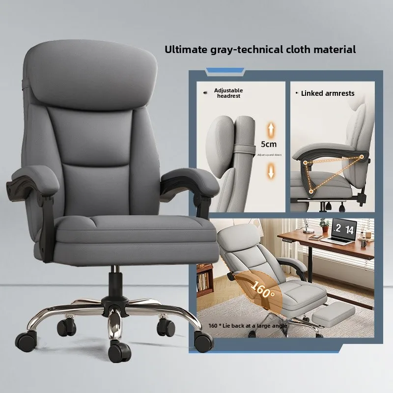 Genuine Leather Luxury Quality Executive Office Chair Ergonomic Design Adjustable Comfortable Adjustable Open Back Swivel Bench