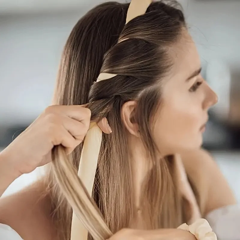 Tige à friser sans chaleur, bandeau sans chaleur, ruban de boucles en soie, bigoudis pour dormir, doux et paresseux, outils de coiffure en mousse