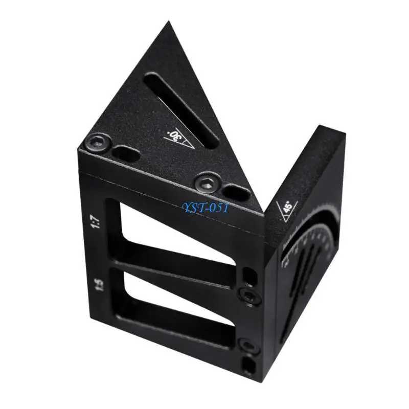 

E15A Adjustable Marking Ruler Circular Centerline Woodworking Scribing Corrosion Resistant Woodworking Scriber Measuring Tool