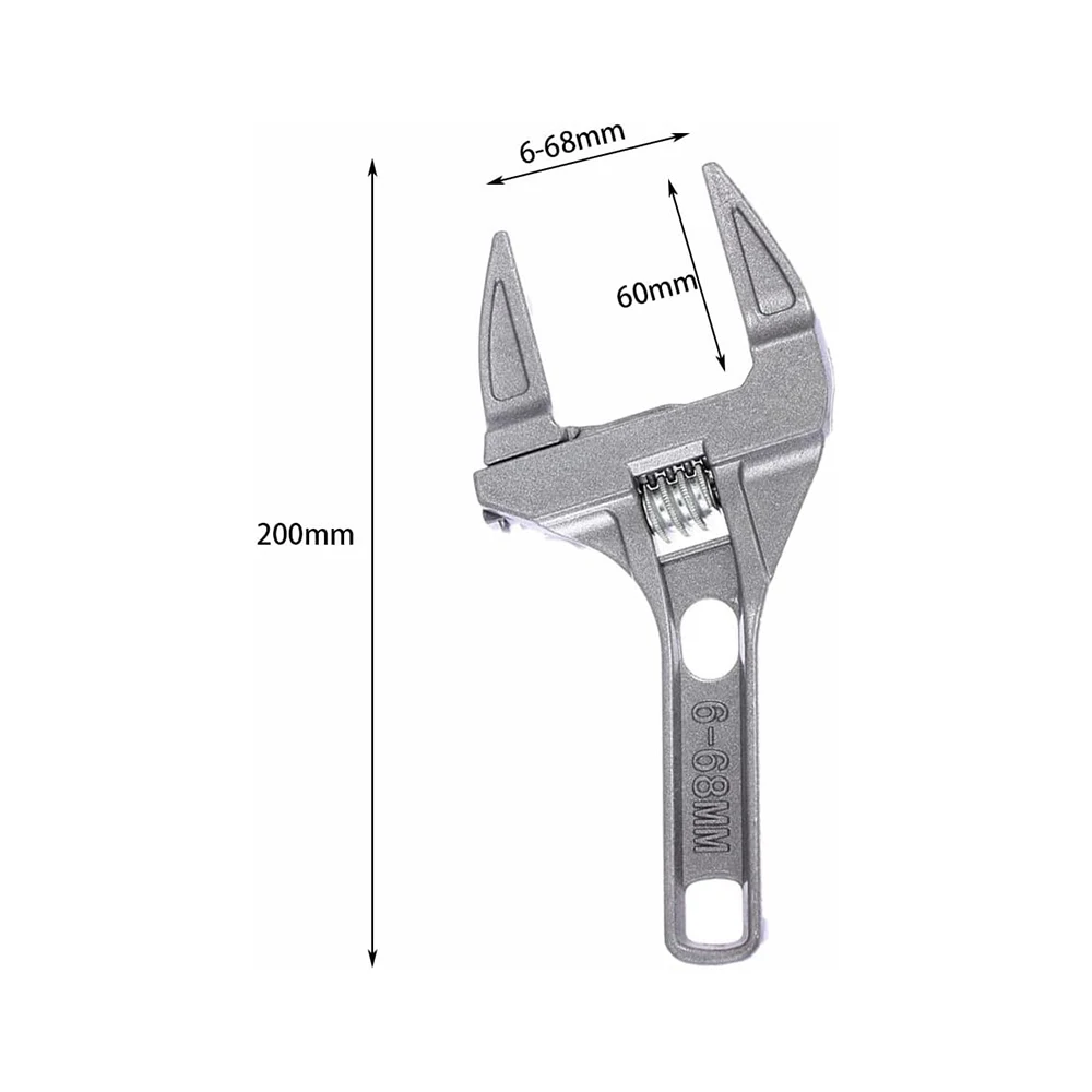 16-68 مللي متر العالمي إصلاح مجموعة الحمام أدوات يدوية كبيرة افتتاح الأنابيب وجع الجوز مفتاح قابل للتعديل المفك أداة إصلاح الحمام