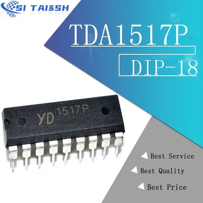 Si Tai&SH 10pcs/lot TDA1517P TDA1517 1517P 1517 DIP18 TDA1517P = YD1517P UTC1517