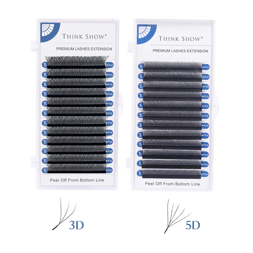 Extensions de Cils Préfabriqués en Forme de W, 5D, Pro Max, en Maille Autofan, Everver Bloom