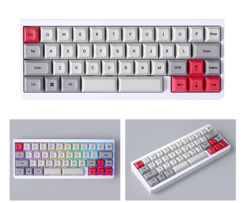 IDI42-メカニカルキーボード,ミニメカニカルキーボード,黒,紫