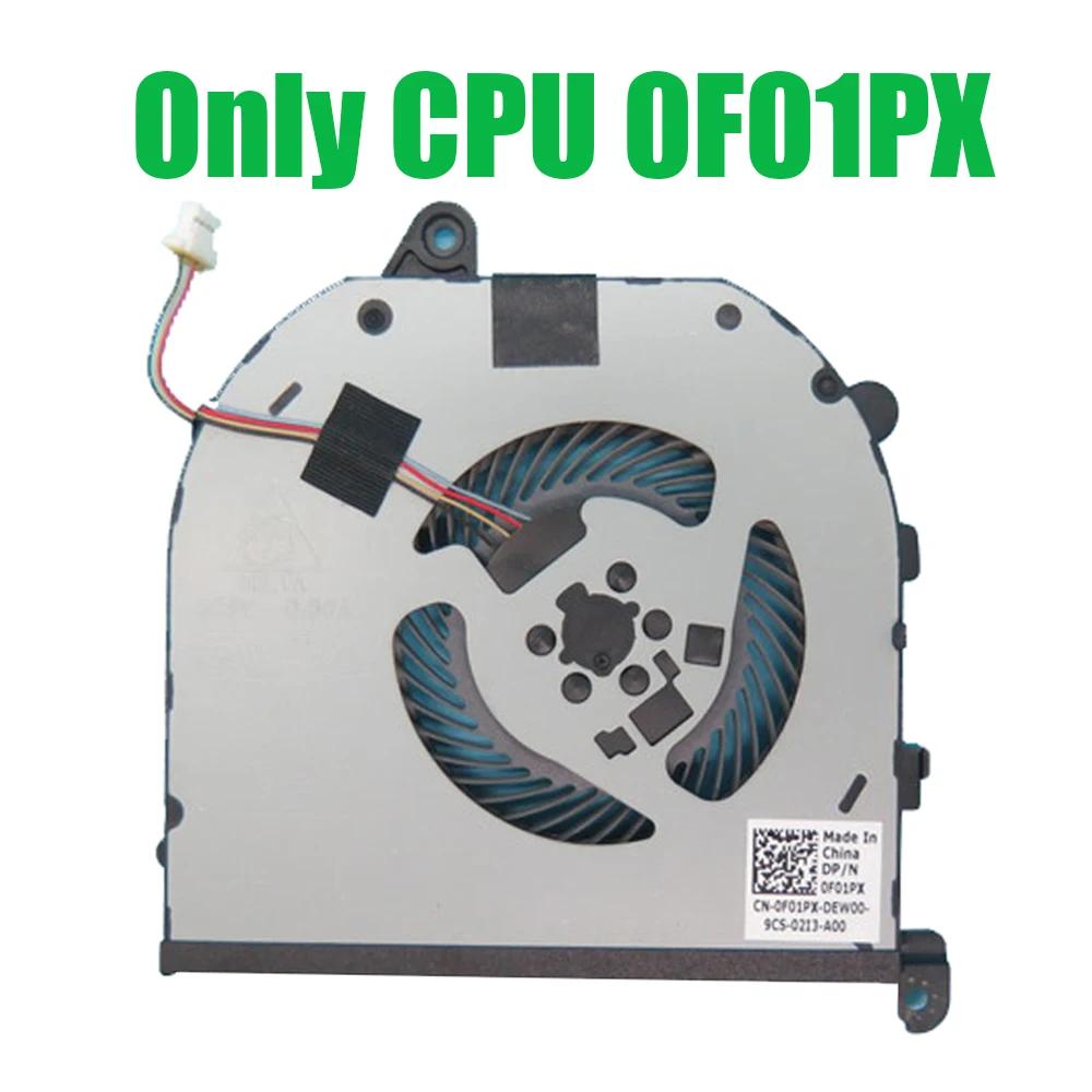 ノートパソコン冷却ファン DELL XPS 15 7590 9570 Precision 5540 0F01PX F01PX DFS501105PR0T FM87 0V9H8N V9H8N NS75C01-18L26用
