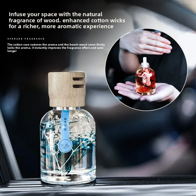 

New Wooden Cap Time Car Fragrance Perfume, suitable for men's and women's car fragrances and automotive products