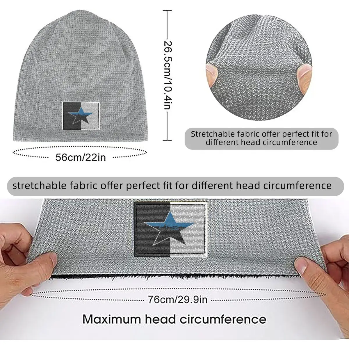 New 2023 Every NUFC Player EVER Waffle Knit Fleece Lined Beanie with PU Leather Patch Unisex Warm Winter Soft Cap