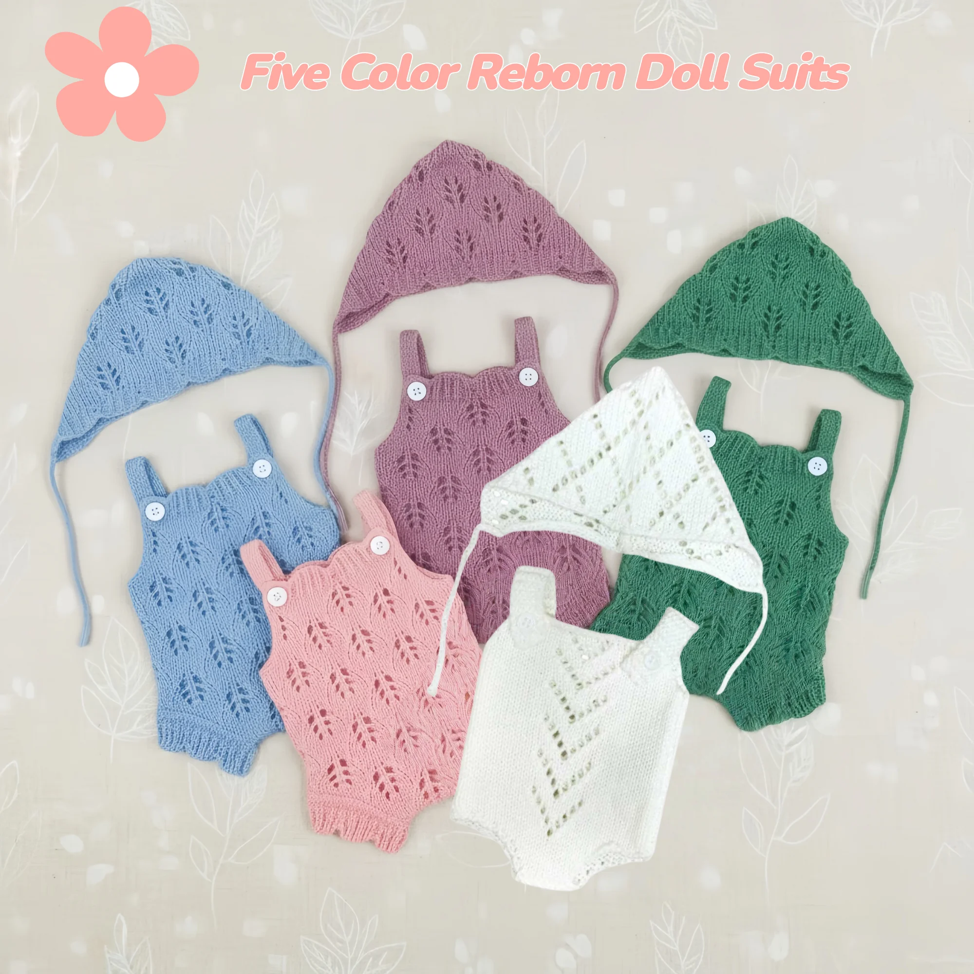 

1 шт., комплект одежды для куклы реборн с 5 разных цветами для 13-дюймовых кукол реборн, высококачественная одежда для подарка куклы