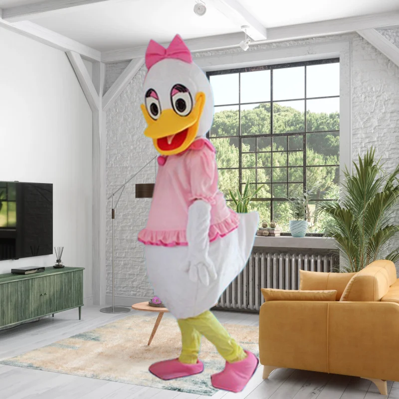 Disney Potdemiel Donald Duck Mascot Costume Daisy Duck Wedding Adult Cartoon Character Outfit Attractive Suit Birthday Gift view 4